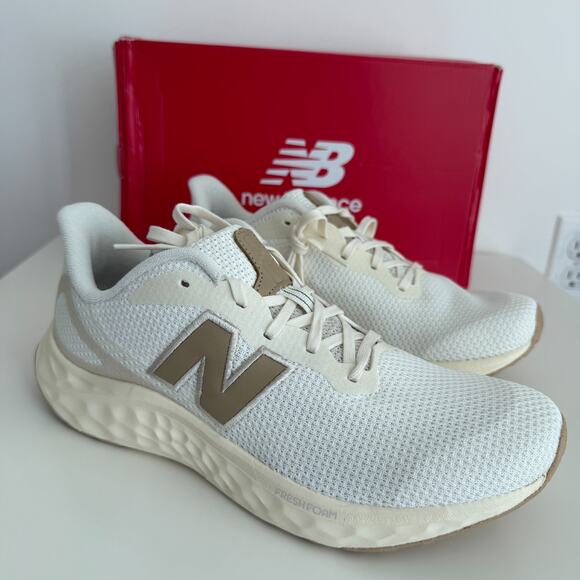 New Balance Fresh Foam Arishi v4 Shoes Womens 10 Beige Running Athletic Sneakers - Picture 3 of 11